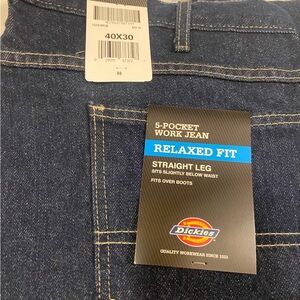 Dickies Relaxed Fit 5-Pocket Jeans - Dark Blue
